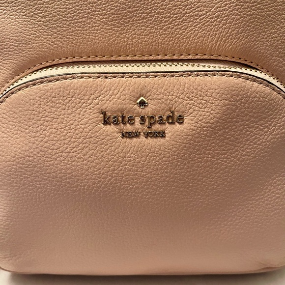 Kate Spade Pink Backpack Pebbled Leather, Adjustable Straps - Picture 6 of 11